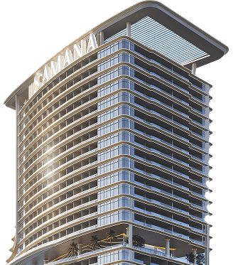 Modern apartment building background